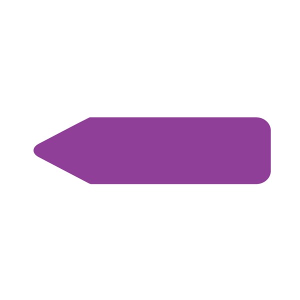 Labeling Flag - Solid - Purple - 9/16" x 2"